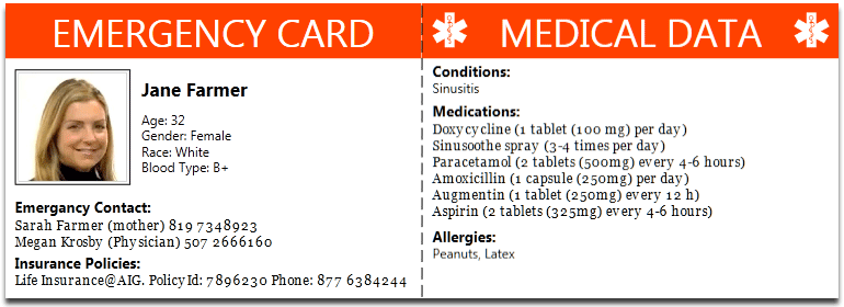 Aarp Free Printable Medical Id Cards